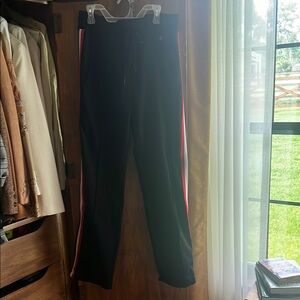 Y2K Vintage GAP Black Track Pants with Red Stripe Size Small